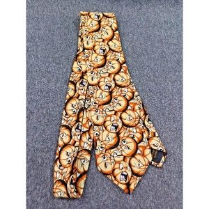 NovelTIES Mens Basketball Themed Tie - 100% Microfiber - Angry Basketball Faces